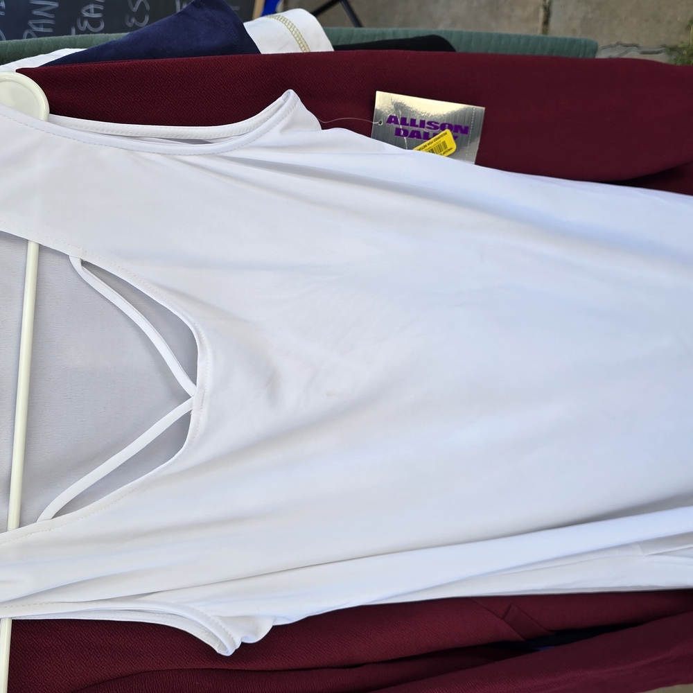White Sleeveless Top
